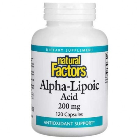Альфа-липоевая кислота Natural Factors Alpha-Lipoic Acid 200 mg 120 Caps (929280)