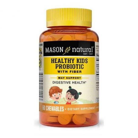 Пробиотик Mason Natural Healthy Kids Probiotic With Fiber Chewables 60 Chewables (867581)