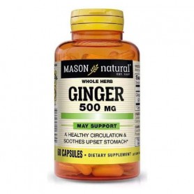 Корень имбиря Mason Natural Ginger 500 mg 60 Caps (867575)
