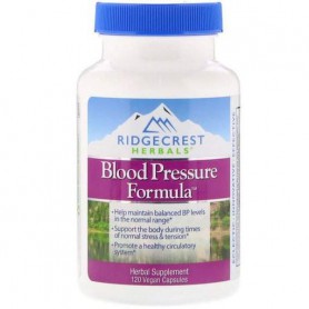 Комплекс для профилактики давления и кровообращения RidgeCrest Herbals Blood Pressure Formula 120 Veg Caps RCH549 (863098)