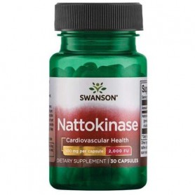 Комплекс для профилактики давления и кровообращения Swanson Nattokinase 2000 Fibrinolytic Units 100 mg 30 Caps (857423)