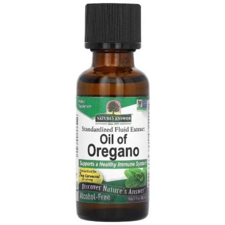 Масло Орегано Nature's Answer Oil of Oregano, Alcohol-Free 30 ml /176 servings/ (973534)