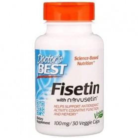 Комплекс для профилактики работы головного мозга Doctor's Best Fisetin with Novusetin 100 mg 30 Veg Caps DRB00227 (861193)