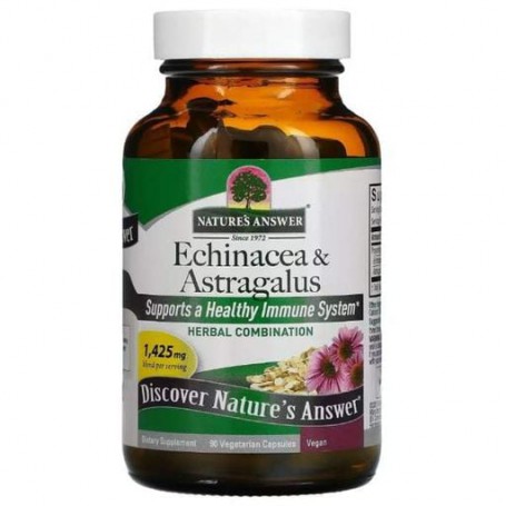 Экстракты для повышения иммунитета Nature's Answer Echinacea &amp Astragalus 90 Veg Caps (944623)