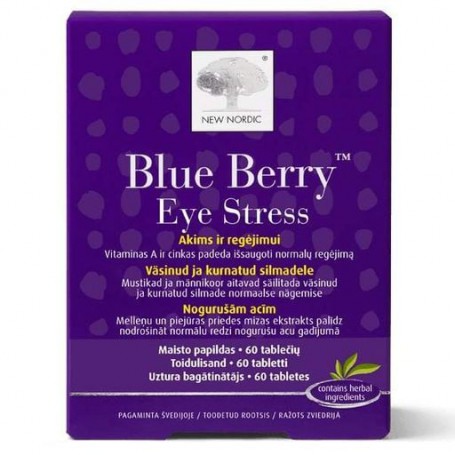 Комплекс для профилактики зрения New Nordic Blue Berry Eye Stress 60 Tabs (860504)
