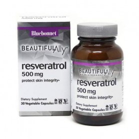 Ресвератрол Bluebonnet Nutrition Resveratrol 500 mg 30 Veg Caps BLB0878 (871788)