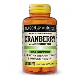 Клюква Mason Natural Highly Concentrated Cranberry with Probiotic 60 Tabs (867583)