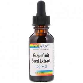 Антиоксидант Solaray Grapefruit Seed Extract, 100 mg, 1 fl oz 30 ml SOR-11607 (866882)