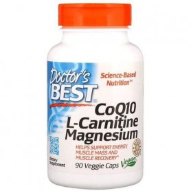 Коэнзим Doctor's Best CoQ10 L-Carnitine Magnesium 90 Veg Caps DRB-00477 (866817)