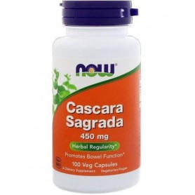 Улучшение работы кишечника NOW Foods Cascara Sagrada 450 mg 100 Veg Caps (861868)