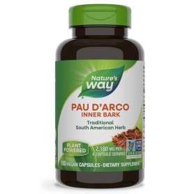 Муравьиное дерево Nature's Way Pau d'Arco Inner Bark 545 mg 180 Veg Caps NWY-15408 (861917)