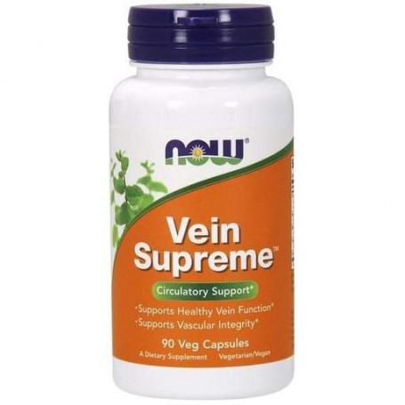 Комплекс для профилактики давления и кровообращения NOW Foods Vein Supreme 90 Veg Caps (865145)
