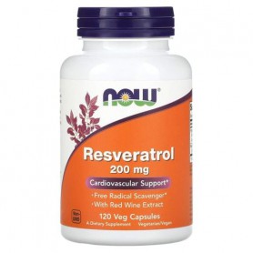 Ресвератрол NOW Foods Natural Resveratrol 200 mg 120 Veg Caps (885833)
