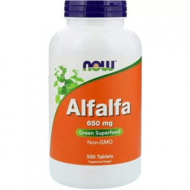 Люцерна NOW Foods Alfalfa 650 mg 500 Tabs (860680)