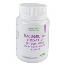 Комплекс для профилактики нервной системы GreenSet Пассифлора - Sedatio (Passiflora) - Трава Крепких Нервов и Спокойствия 60 кап