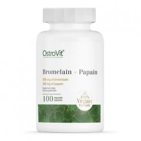 Энзимы для спорта OstroVit Bromelain + Papain 100 Caps (866903)