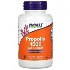 Натуральная добавка для иммунитета NOW Foods Propolis 1500 mg 100 Veg Caps (865140)