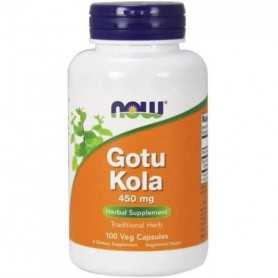 Комплекс для профилактики давления и кровообращения NOW Foods GOTU KOLA 450 mg 100 Veg Caps (857491)