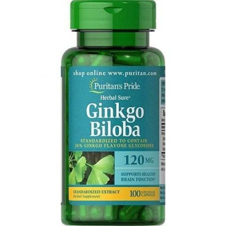 Гинкго Билоба Puritan's Pride Ginkgo Biloba Standardized Extract 120 mg 100 Caps (862491)