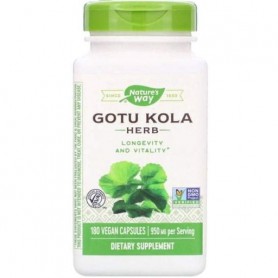 Комплекс для профилактики давления и кровообращения Nature's Way Gotu Kola Herb 475 mg 180 Veg Caps NWY-14008 (861916)