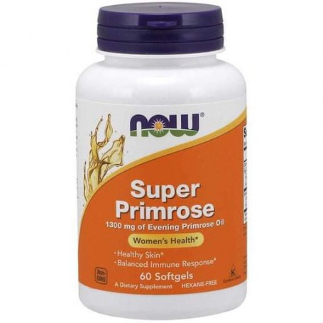 Масло вечерней примулы NOW Foods Super Primrose 1300 mg 60 Softgels (862756)