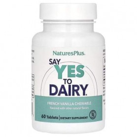 Лактаза Nature's Plus Say Yes to Dairy, Digestive Aid For Dairy Food 60 Chewable Tabs NAP-04440 (866375)