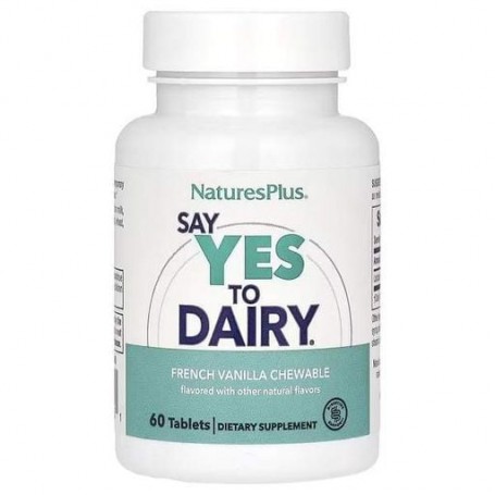 Лактаза Nature's Plus Say Yes to Dairy, Digestive Aid For Dairy Food 60 Chewable Tabs NAP-04440 (866375)