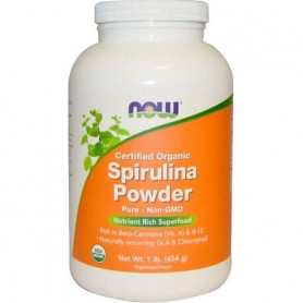 Спирулина NOW Foods Spirulina Powder 454 g /138 servings/ (862742)