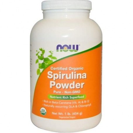 Спирулина NOW Foods Spirulina Powder 454 g /138 servings/ (862742)