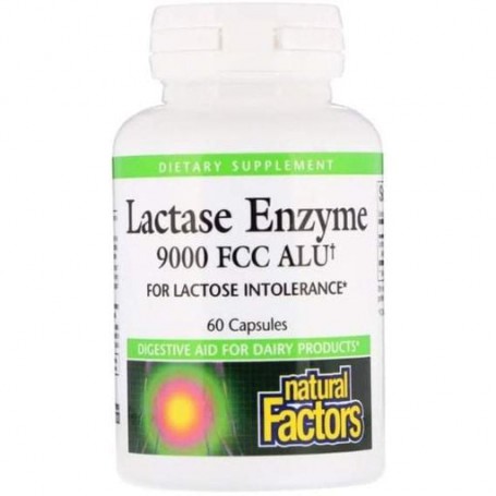 Лактаза Natural Factors Lactase Enzyme 9000 FCC ALU 60 Caps NFS-01740 (882534)