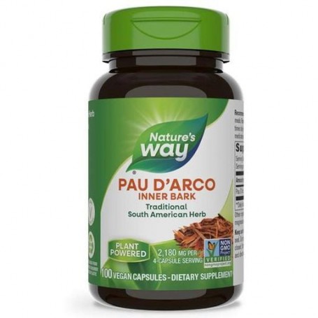 Муравьиное дерево Nature's Way Pau d'Arco Inner Bark 545 mg 100 Veg Caps NWY-15450 (881074)