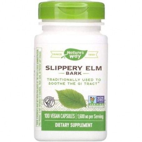 Комплекс для пищеварения Nature's Way Slippery Elm Bark 400 mg 100 Veg Caps NWY-17100 (861918)