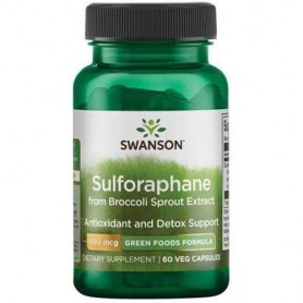 Смесь экстрактов Swanson Sulforaphane 400 mcg 60 Veg Caps (1088941)