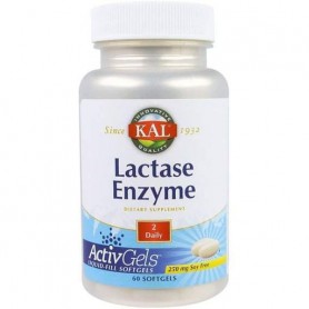 Лактаза KAL Lactase Enzyme 250 mg 60 Softgels CAL-80206 (861327)