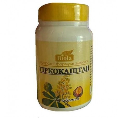 Комплекс для профилактики давления и кровообращения Biola Каштан 90 таблеток (1151984)