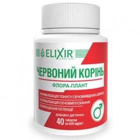 Комплекс для профилактики репродуктивной функии у мужчин Elixir Флора-плант Красный корень 40 таб (1263602)