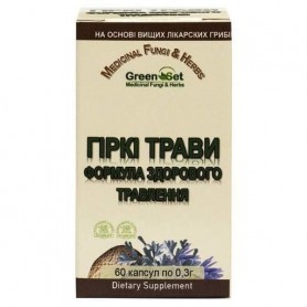 Улучшение работы кишечника GreenSet Горькие Травы - Формула Здорового Пищеварения 60 капсул (1095555)