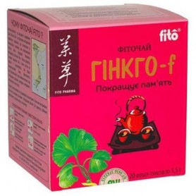 Гинкго Билоба Fito Pharma Гинкго Билоба , чай, фильтр-пакеты 1,5 г 20 пакетиков (1028854)