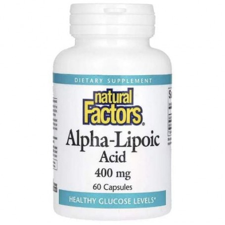 Альфа-липоевая кислота Natural Factors Alpha-Lipoic Acid 400 mg 60 Caps (929282)