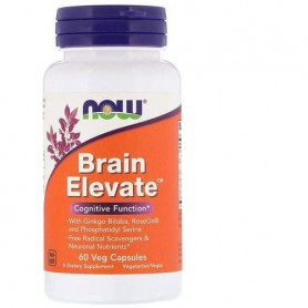 Комплекс для профилактики работы головного мозга NOW Foods Brain Elevate 60 Veg Caps NOW-03303 (870301)