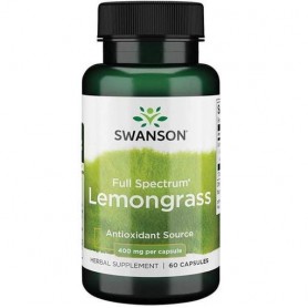 Лимонник Swanson Full Spectrum Lemongrass 400 mg 60 Caps (932749)