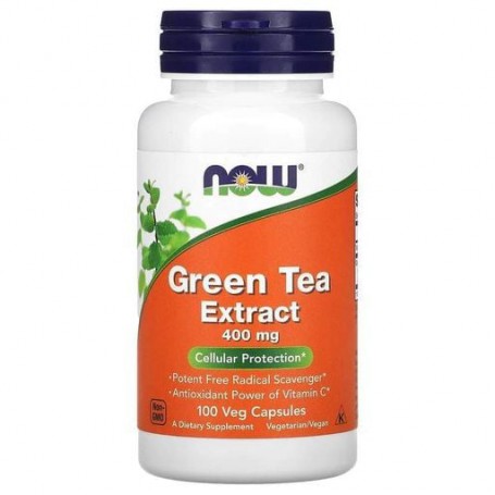 Зеленый чай NOW Foods Green Tea Extract 400 mg 100 Veg Caps (862598)