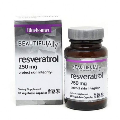 Ресвератрол Bluebonnet Nutrition Resveratrol 250 mg 30 Veg Caps BLB0876 (861087)