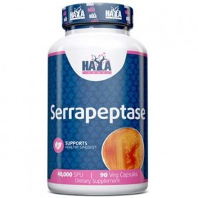 Серрапептаза Haya Labs Serrapeptase 40000 SPU 90 Veg Caps (860227)