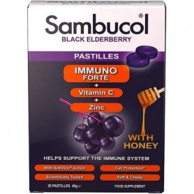 Бузина Sambucol Black Elderberry Immuno Forte 20 Pastilles (859905)