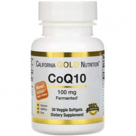 Коэнзим California Gold Nutrition CoQ10 100 mg 30 Veg Softgels CGN00943 (879746)