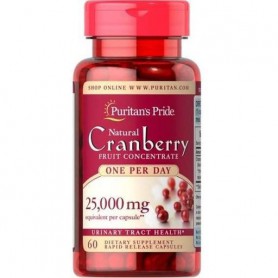 Клюква Puritan's Pride Cranberry Friut Concentrate 25000 mg One per Day 60 Caps (862931)