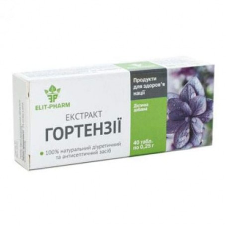 Урологический препарат Elit-Pharm Экстракт Гортензии 40 таб (1261796)