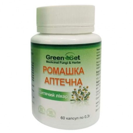 Улучшение работы кишечника GreenSet Ромашка Аптечная - Детский Врач 60 капсул (1095641)
