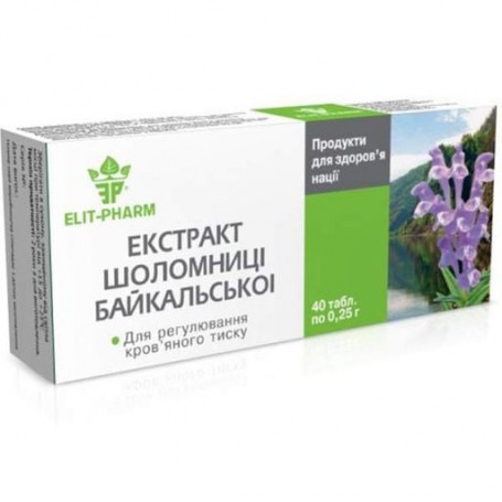 Комплекс для профилактики нервной системы Elit-Pharm Экстракт Шлемника Байкальского 40 таб (1261666)